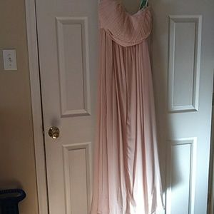 Blush bridesmaid dress